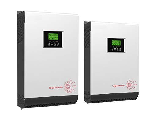 wccsolar Inversor Onda Pura 3kva 5kva Pura Hibrido 24V 48V Regulador 50A MPPT 60A Cargador 30Aamp y 60Amp (3Kva 24V Regulador 50A Cargador 30A)