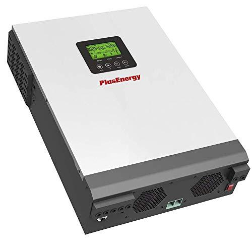 wccsolar Inversor Solar Híbrido Multifunción PlusEnergy 1KVA PK 1Kva 12V + Regulador PWM 50A + Cargador 20A