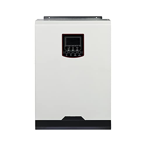 Y&H Inversor híbrido,3.5KW MPPT 100A Inversor Solar Híbrido de 500V DC 220V AC 24V DC Entrada PV Inversor Solar de Onda Sinusoidal Pura