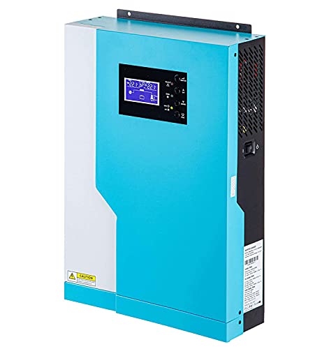 Y&H Inversor solar híbrido 5.5KVA DC48V 220V, de onda sinusoidal pura de, 100A MPPT WIFI controlador de carga solar, con cargador de batería