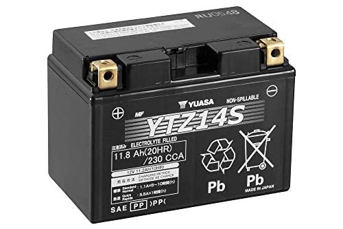 Batería para moto YUASA YTZ14S, gel de alto rendimiento (12 V, 12 Ah)
