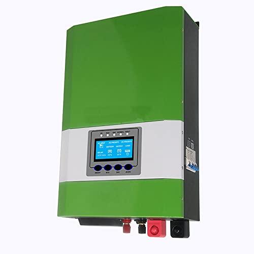 Genway Inversor de 12 V, 24 V, solar, híbrido, 1000 W, integrado, 30 A, regulador de carga solar, inversor solar sin red, inversor solar sinusoidal puro