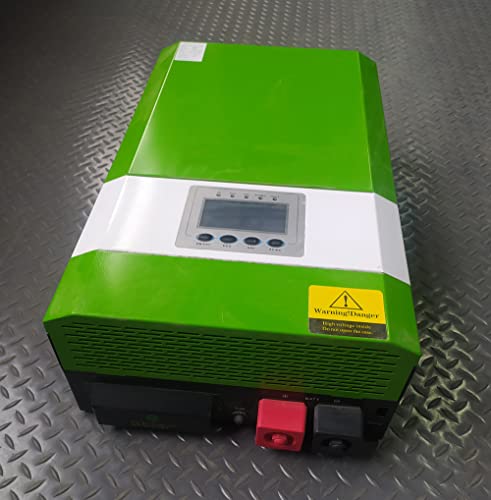 Genway Inversor híbrido de 6000 W/7,5 KVA, inversor solar híbrido, 24 V, 48 V, 96 V a 220 V, 230 V CA con regulador solar MPPT de 60 A, inversor para el sistema solar doméstico