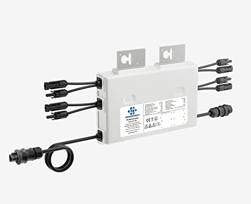 nvertech EVT1200 Micro Inversor Para 4 Paneles Solares, DC 16V-60V a AC 220V-230V, 1200 Watt
