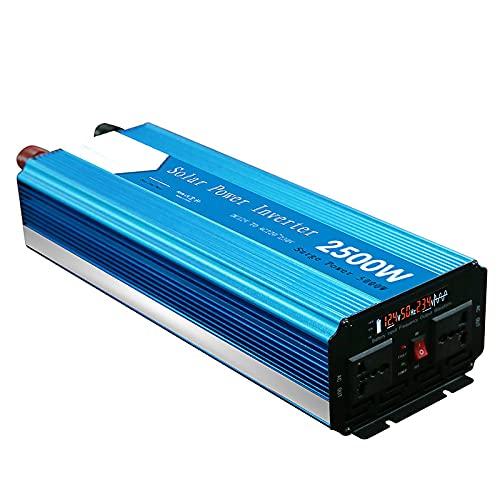 Panel Solar Inversor de automóvil Inversor de Onda sinusoidal Pura 5000 vatios Potencia máxima 12 V CC a 230 V 240 V CA Convertidor de frecuencia Convertidor de Voltaje, 12 V a 230 V 5000 W