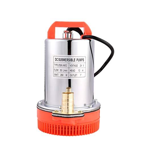 SHYLIYU Bombas de agua sumergibles 24V DC 260W Bombas solares adecuadas para bombear agua limpia / sucia, piscinas, bodegas inundadas