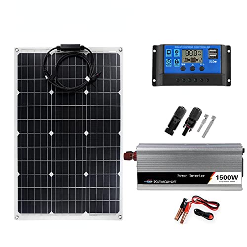 Sistema de energía Solar de 1500W, Kit inversor de 220V/1500W, cargador de batería de Panel Solar de 600W, controlador completo, teléfono de campamento de red doméstica 60ASet